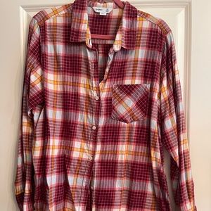 Old Navy Flannel Tunic Top